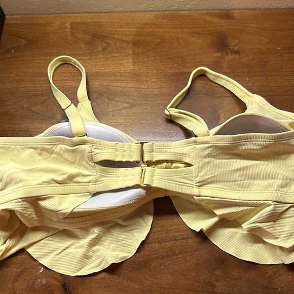 Yellow Ruffle Bikini Top - Picture 2 of 2